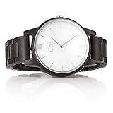 Cari Damen & Herren Holzuhr mit Schweizer Uhrwerk - Holz-Armbanduhr Athen-121