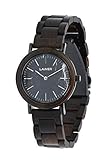 LAiMER Damen-Armbanduhr LOUISA Mod. 0073 aus Sandelholz - Analoge Quarzuhr mit strukturiertem...